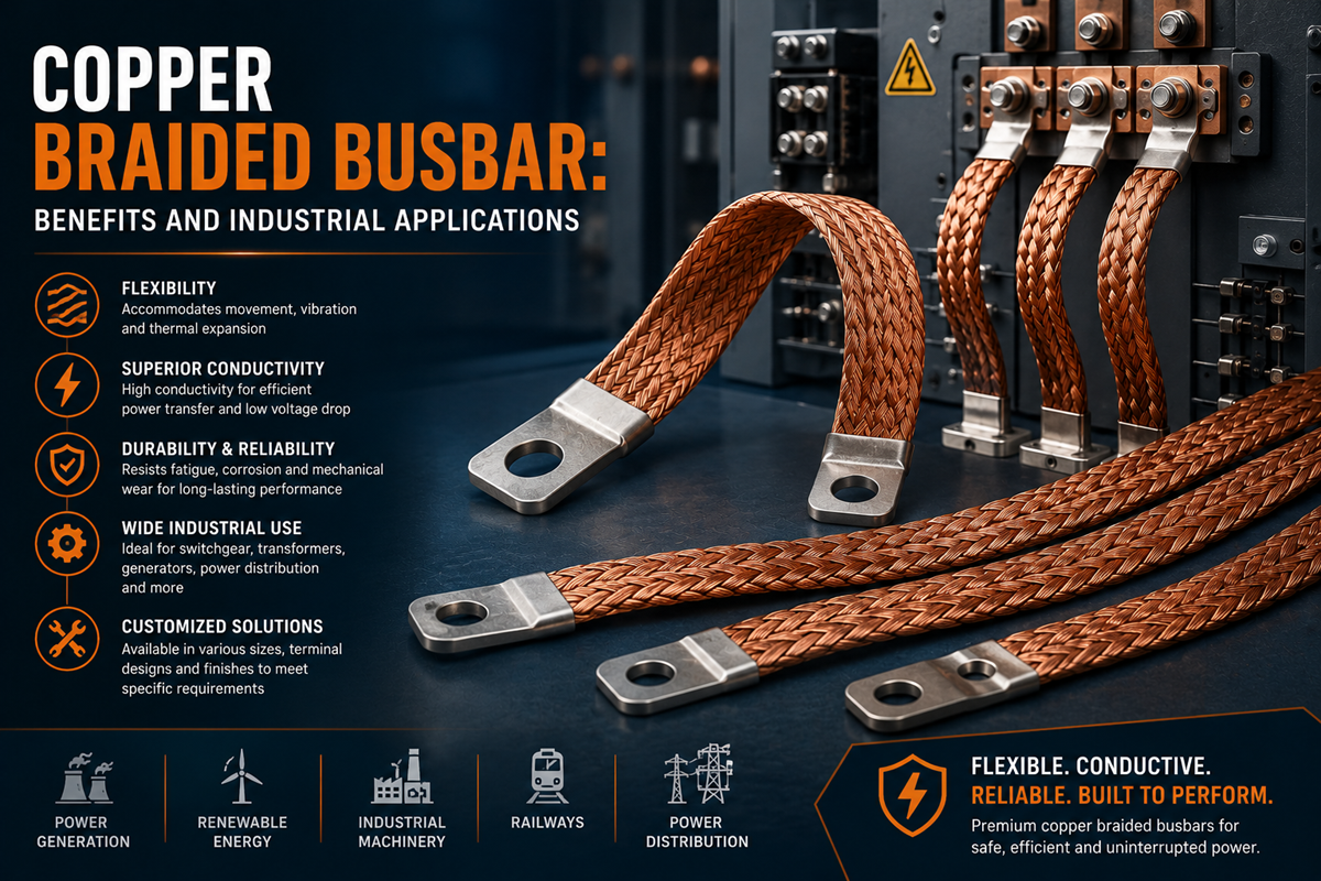 Copper Braided Busbar: Benefits and Industrial Applications